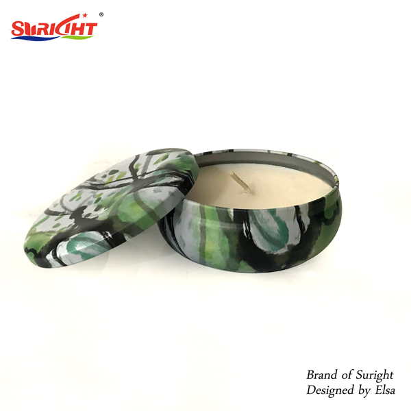 Ink Painting Tin Candles Outdoor Candles Soy Candle