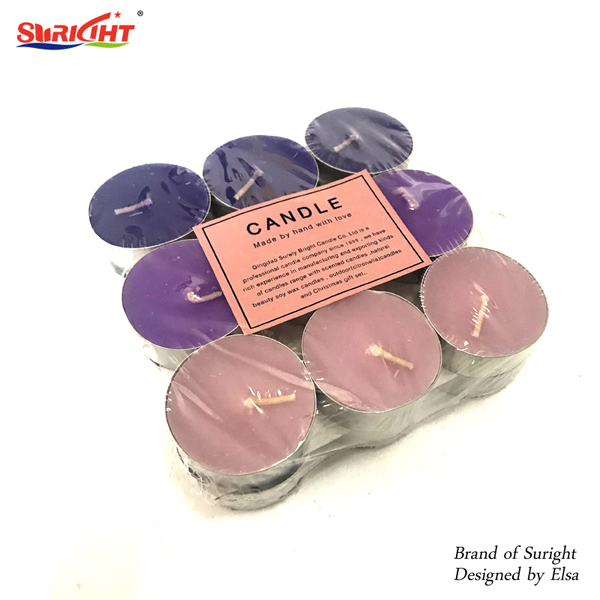 18 Pc Colored Scented Soy Tealight Wax