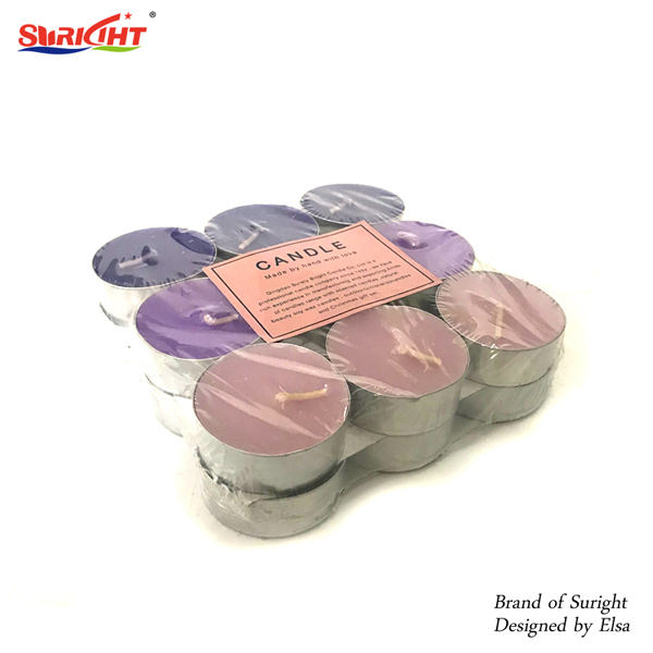 18 Pc Colored Scented Soy Tealight Wax