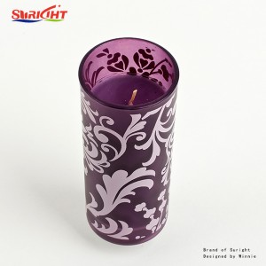 Hot sell luxury decal scented candle for gift set Private home use candle