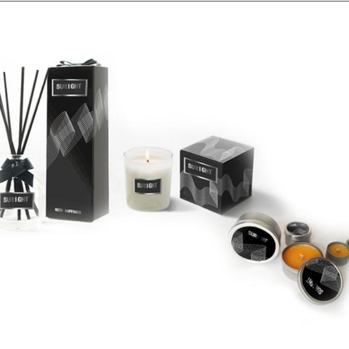 Craft Adhesive Waxing OEM Hot Stamping Silver Line Glass Jar Candle Scented Candle