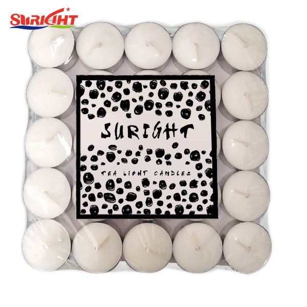 Hotel use products 50pcs/bag tealight candles white small tea light candles