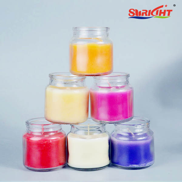 Art & Craft Glass Jar Scented Home-Decoration Colored Fragrant Candle