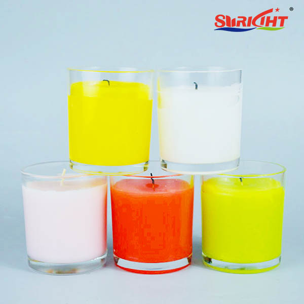 Art & Craft Glass Jar Scented Home-Decoration Colored Fragrant Candle