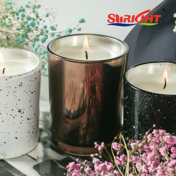 Wholesale Decorated Luxury Glass Jar Candle